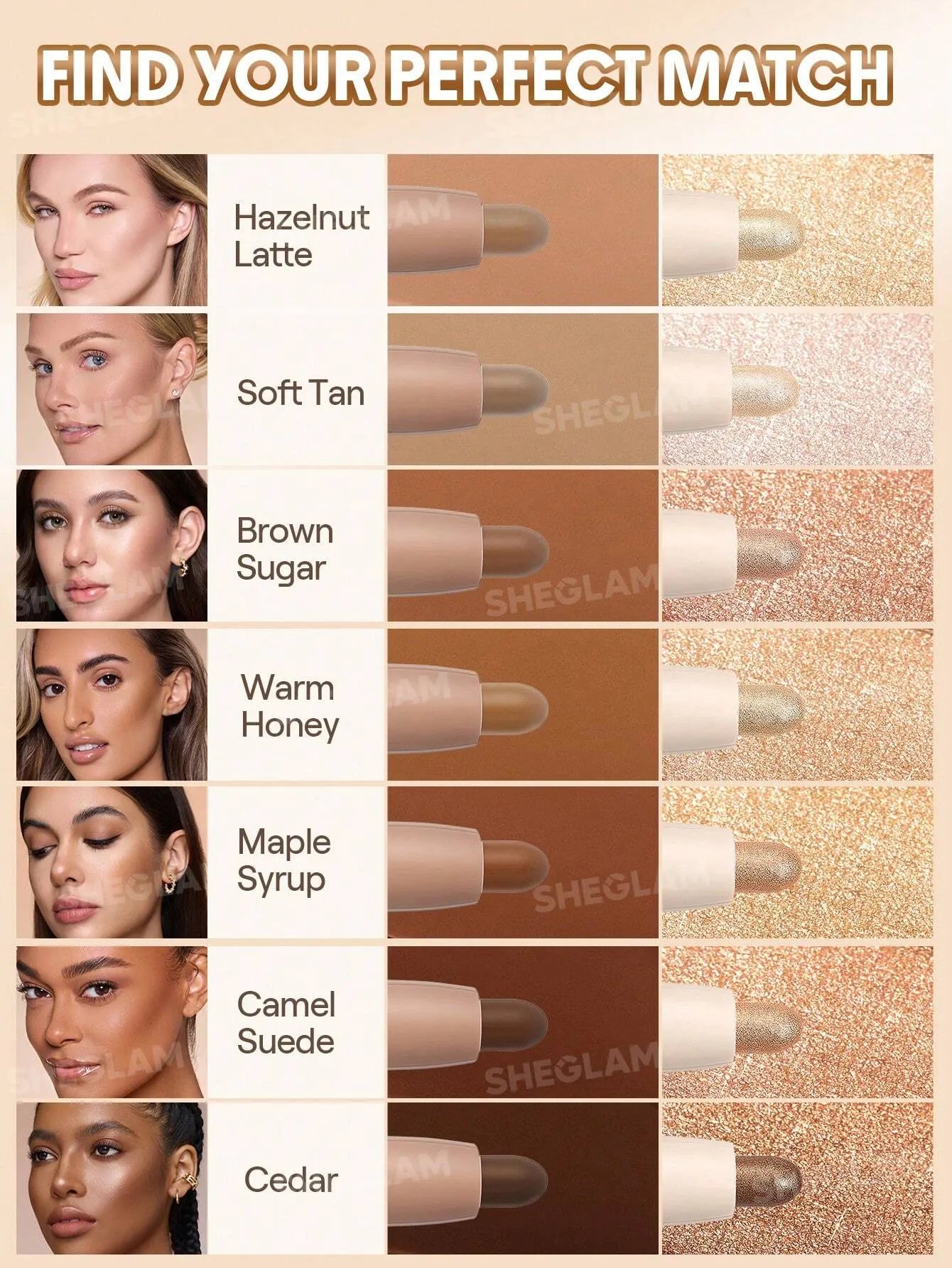SHEGLAM 2-In-1 Contour & Highlight Stick
