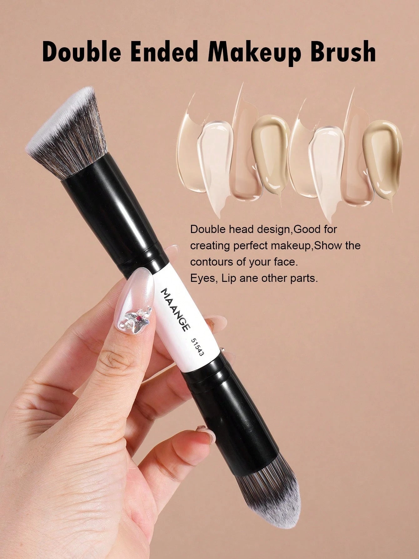 Maange Brush artist Black and Whirte 4Pcs