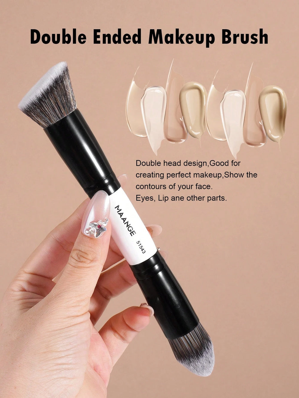 Maange Brush artist Black and White 7Pcs