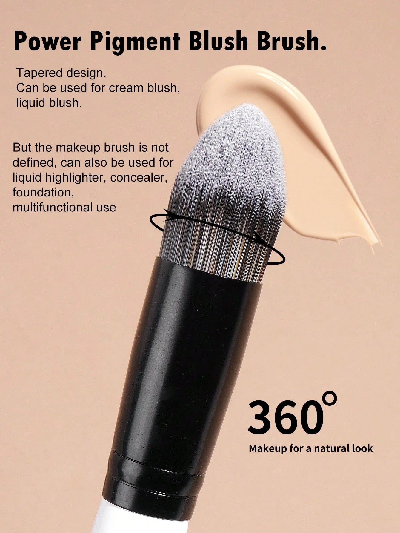 Maange Brush artist Black and Whirte 4Pcs