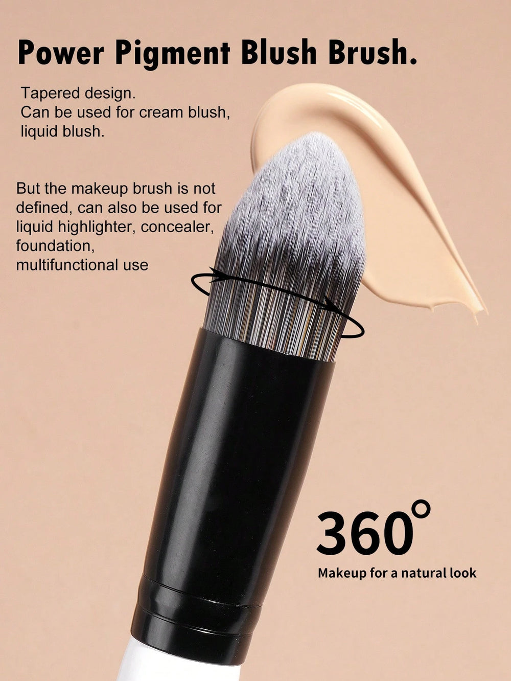 Maange Brush artist Black and White 7Pcs