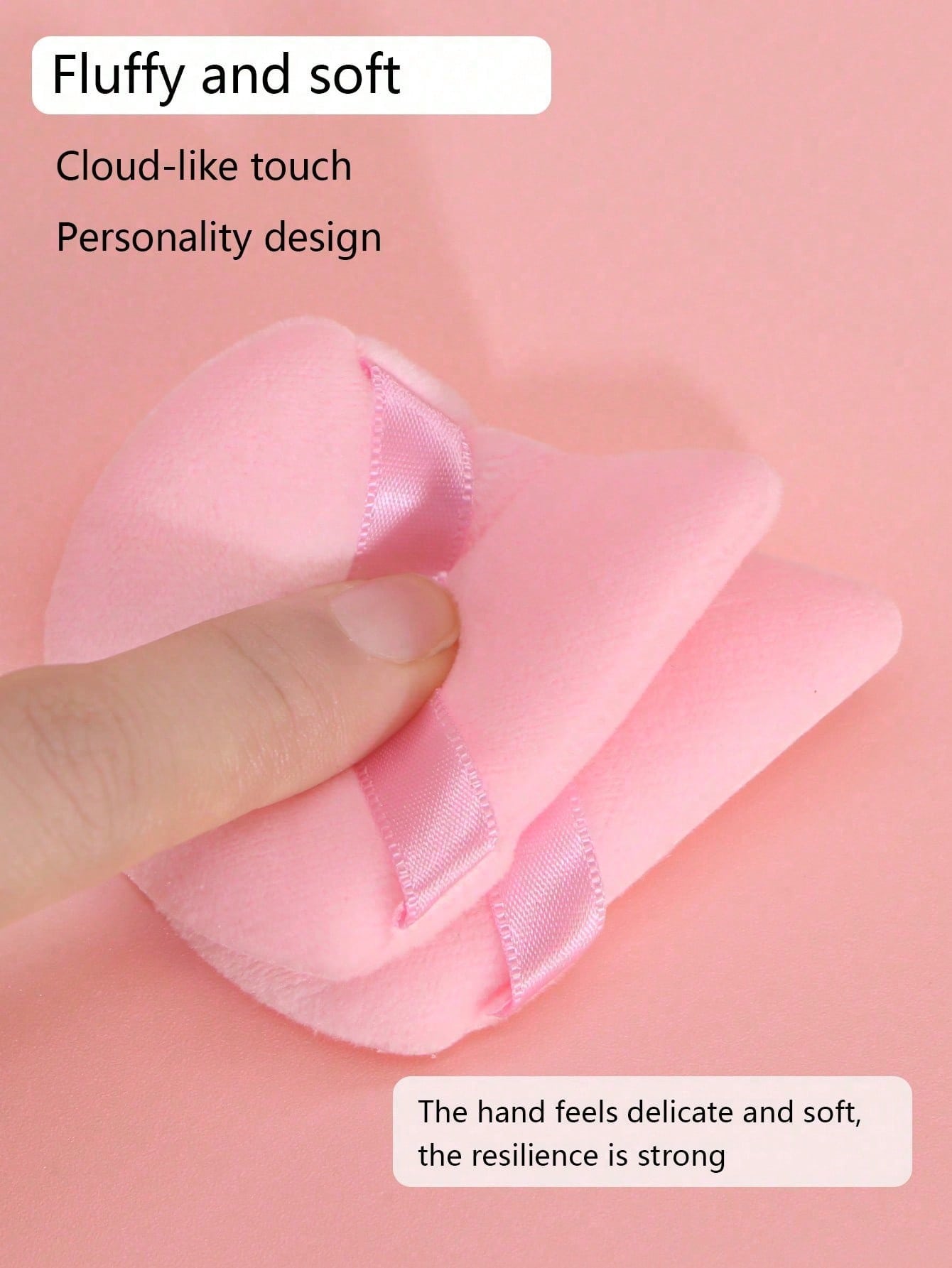 Shein 13Pcs Makeup Brush and 5 Pcs Sponge Pink
