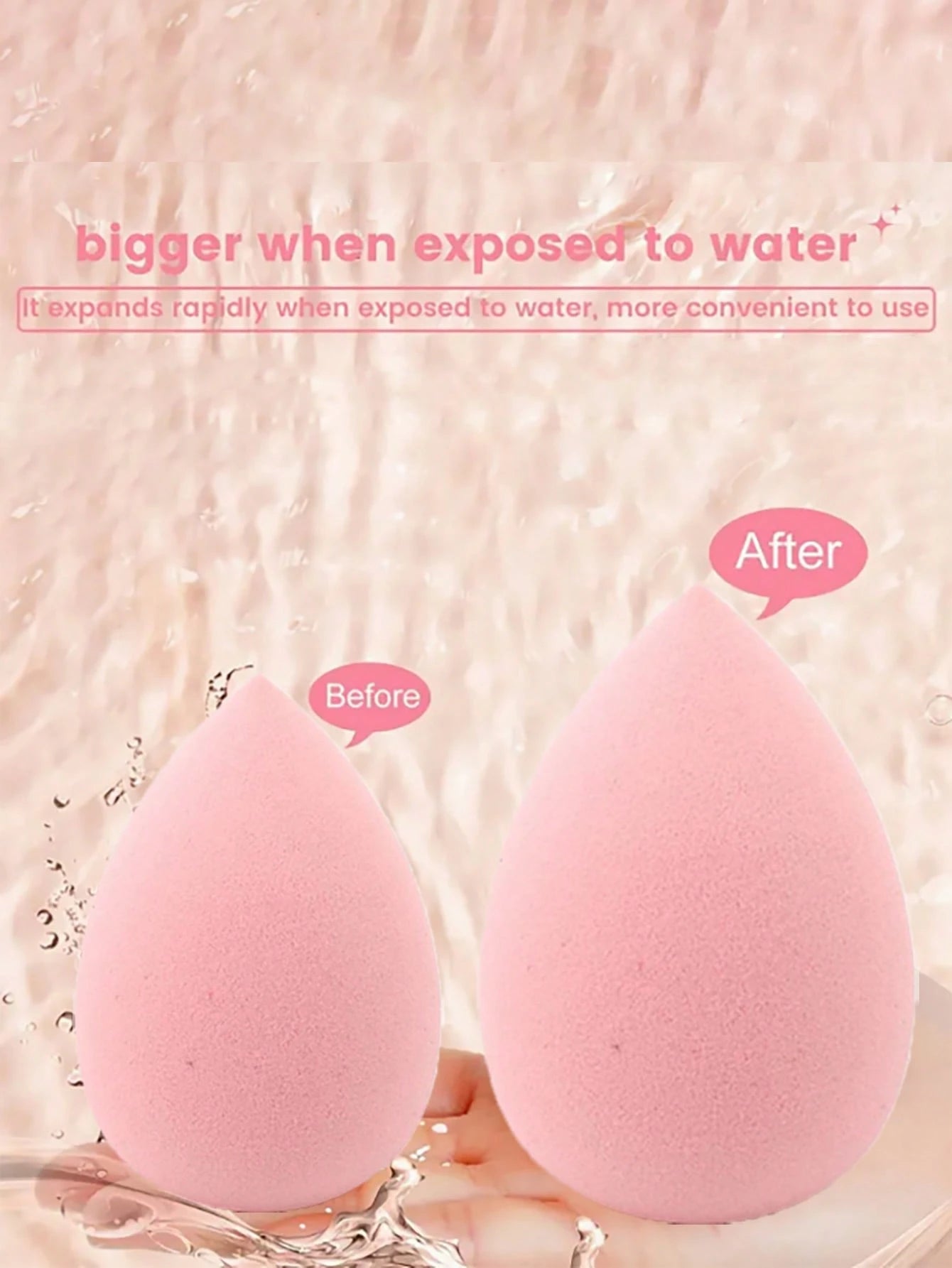 Shein 13Pcs Makeup Brush and 5 Pcs Sponge Pink