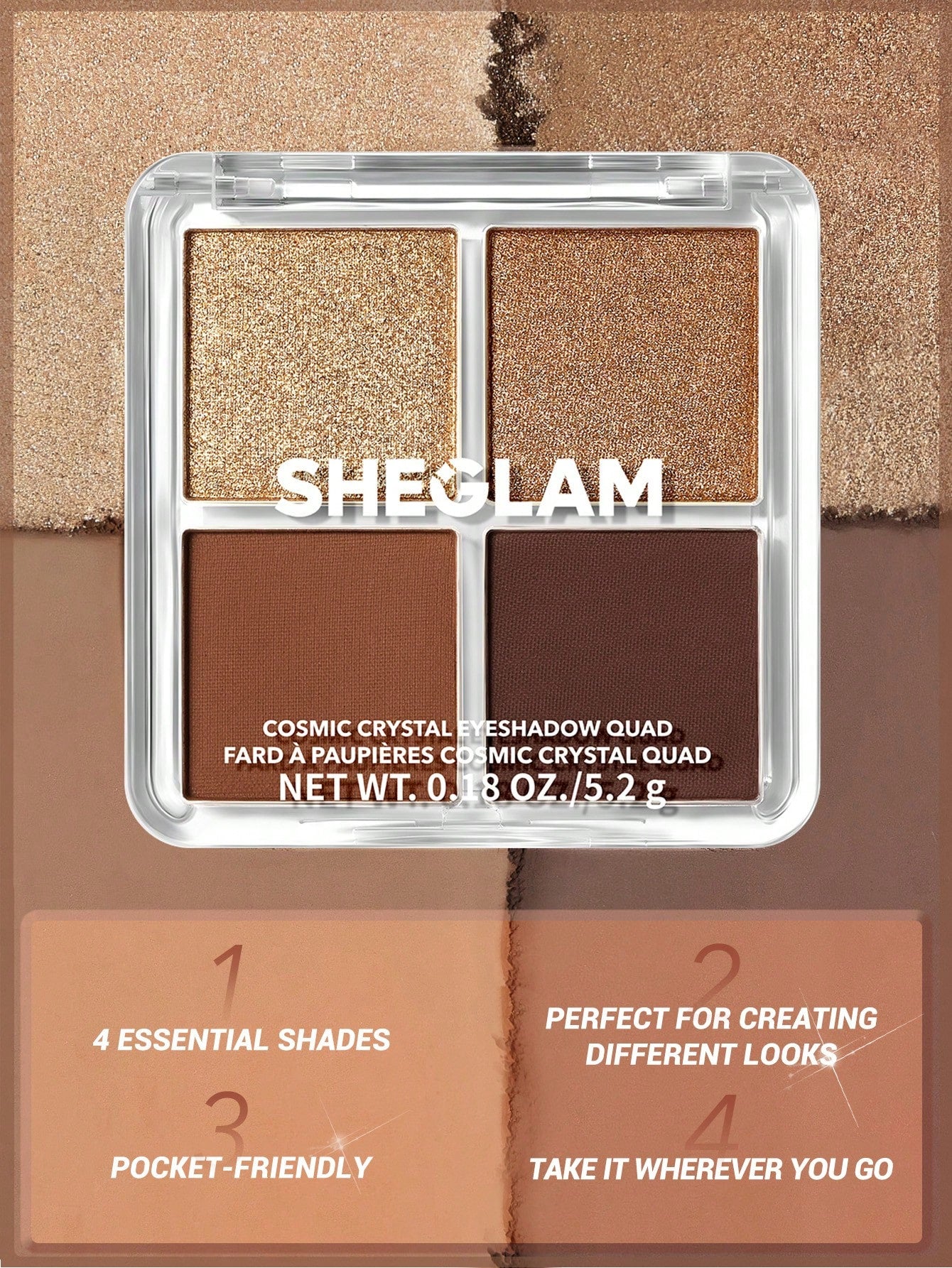 SHEGLAM Cosmic Crystal Eyeshadow Quad