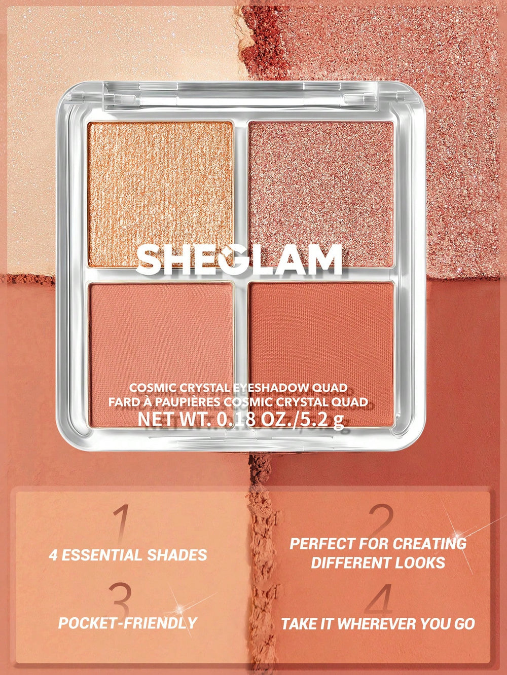 SHEGLAM Cosmic Crystal Eyeshadow Quad
