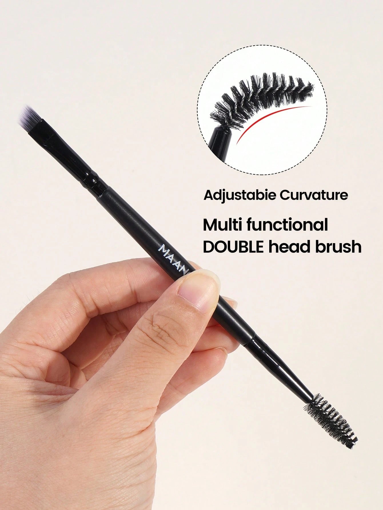 Maange 10Pcs Makeup Brush Black
