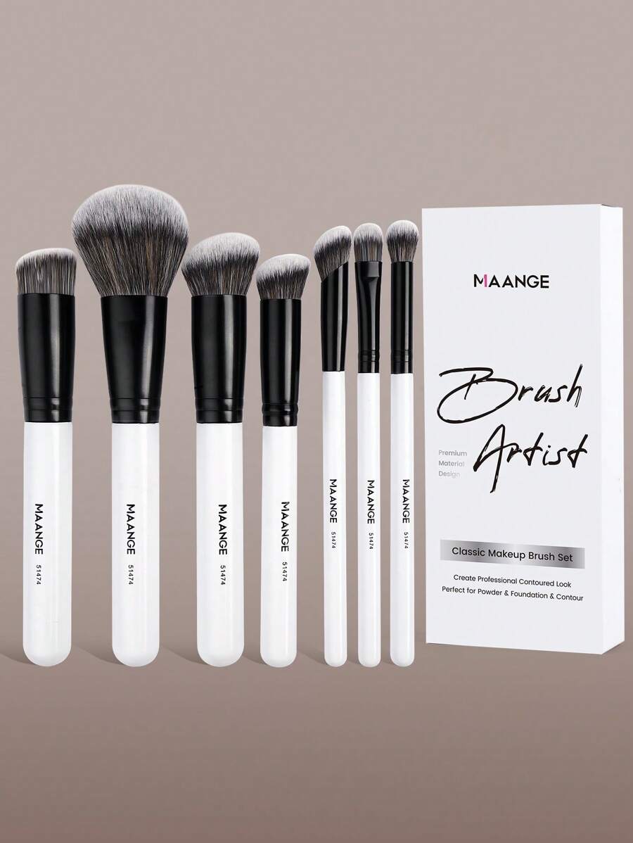 Shein Maange Classic Makeup Brush Set 7 Pieces