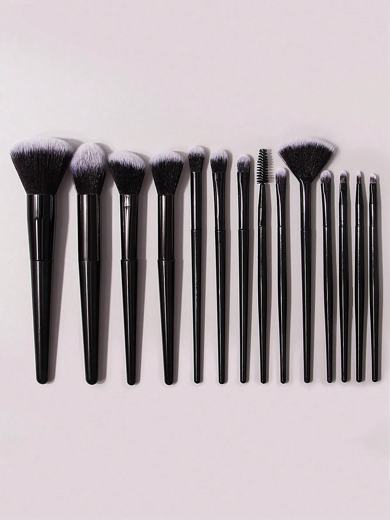 Shein 14Pcs Makeup Brush Black