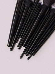 Shein 14Pcs Makeup Brush Black