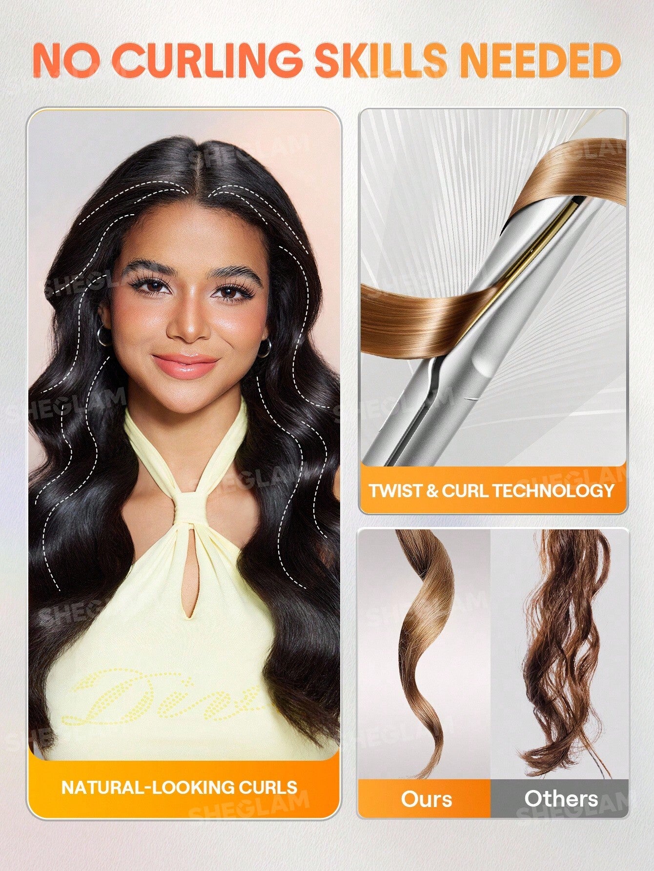 Sheglam Sleek Chic Twist Kiss Flat Iron 25 mm