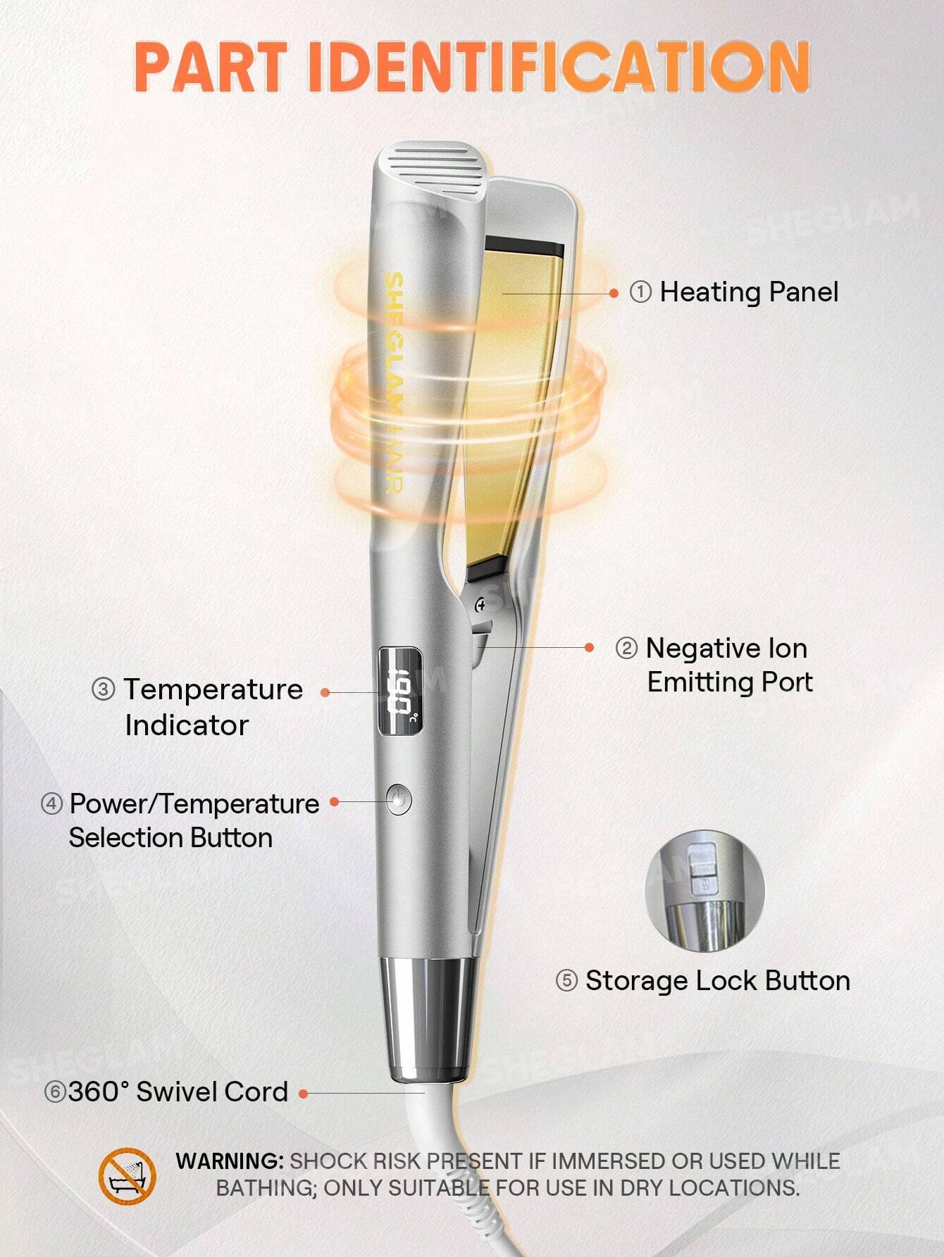 Sheglam Sleek Chic Twist Kiss Flat Iron 25 mm