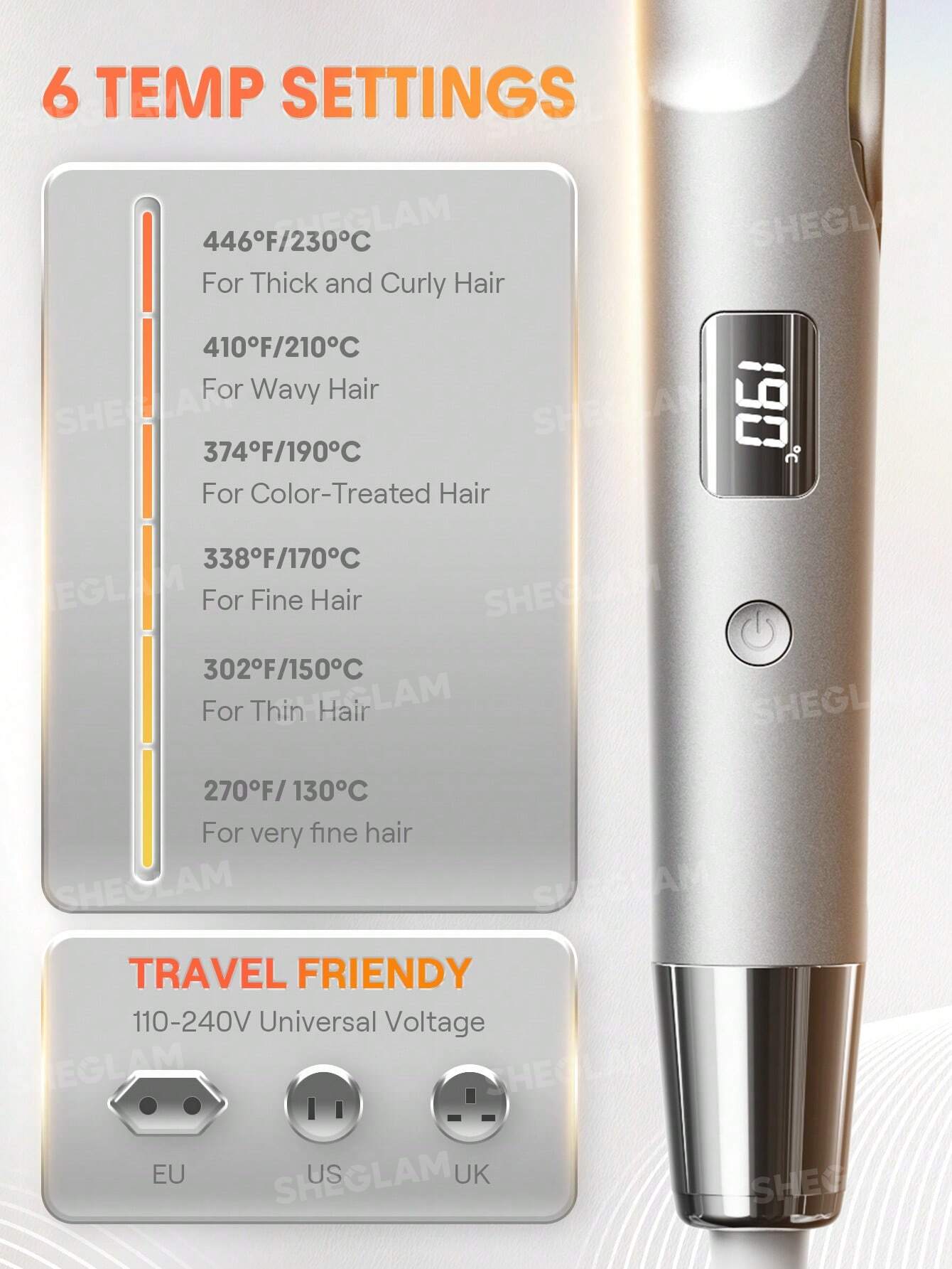 Sheglam Sleek Chic Twist Kiss Flat Iron 25 mm