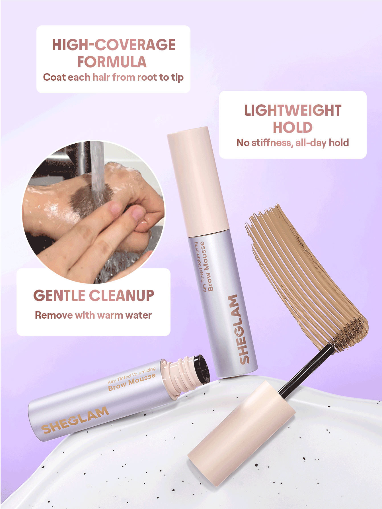 Sheglam Airy Tinted Volumizing Brow Mousse