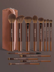 Shein Maange Makeup Brush Set 14 Pcs + Makeup Bag+ 2 sponge