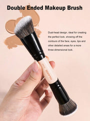 Maange Makeup Brush Pink and Black 6Pcs