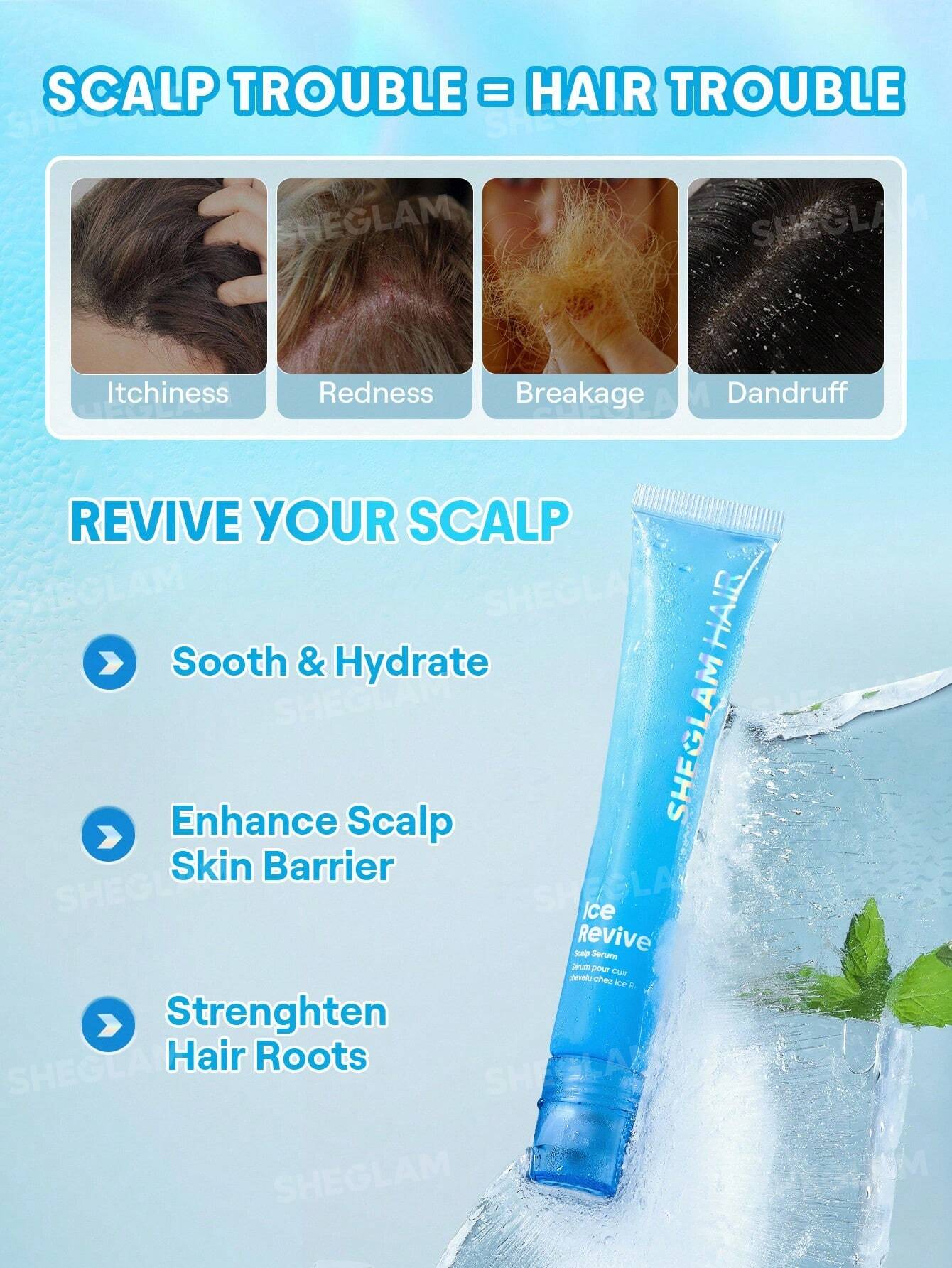 Sheglam Hair Ice Revive Scalp Serum