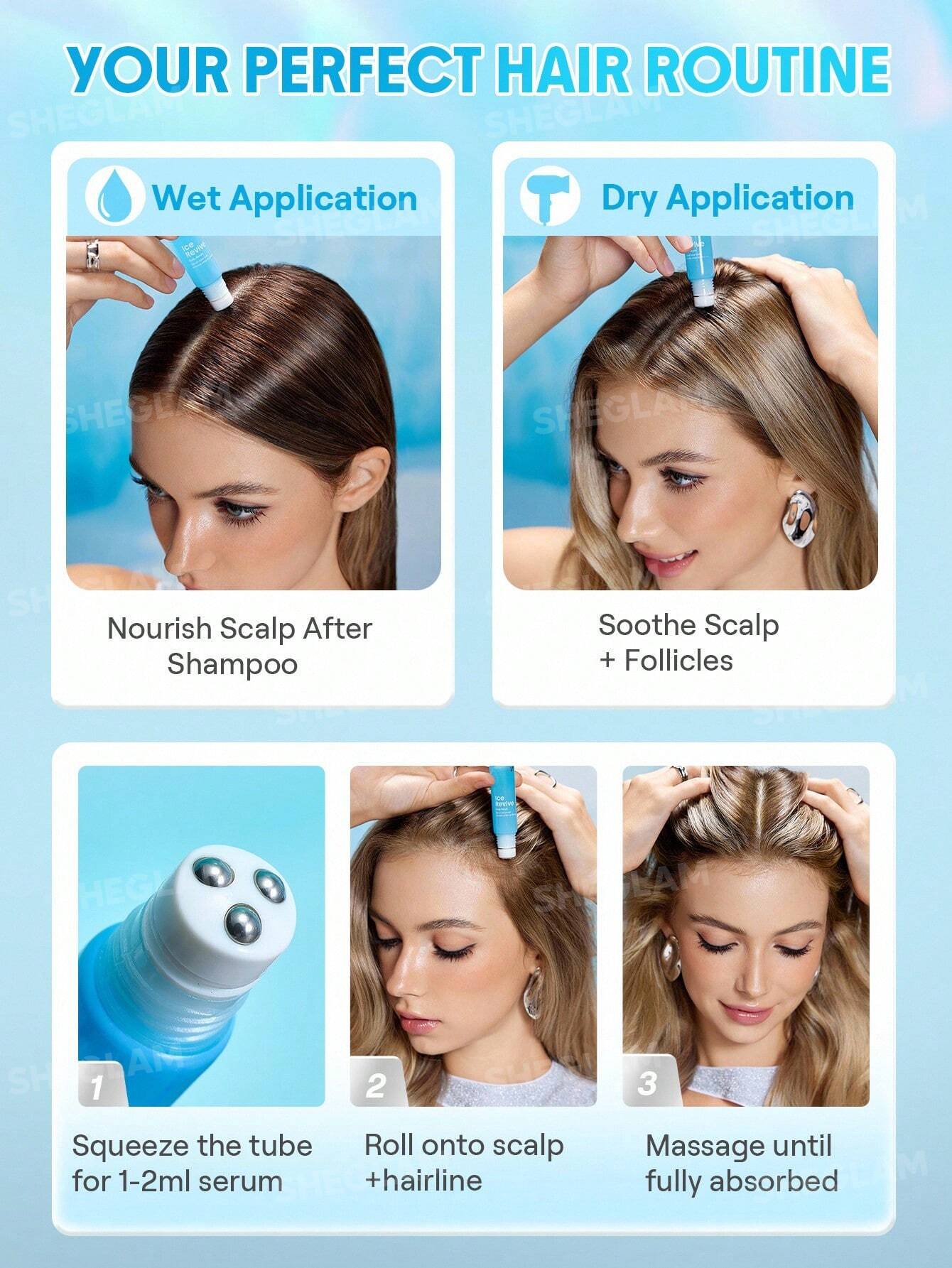 Sheglam Hair Ice Revive Scalp Serum