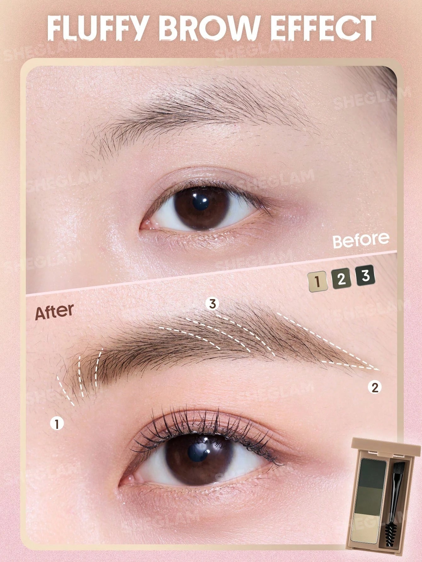 Sheglam Puff Brow Palette
