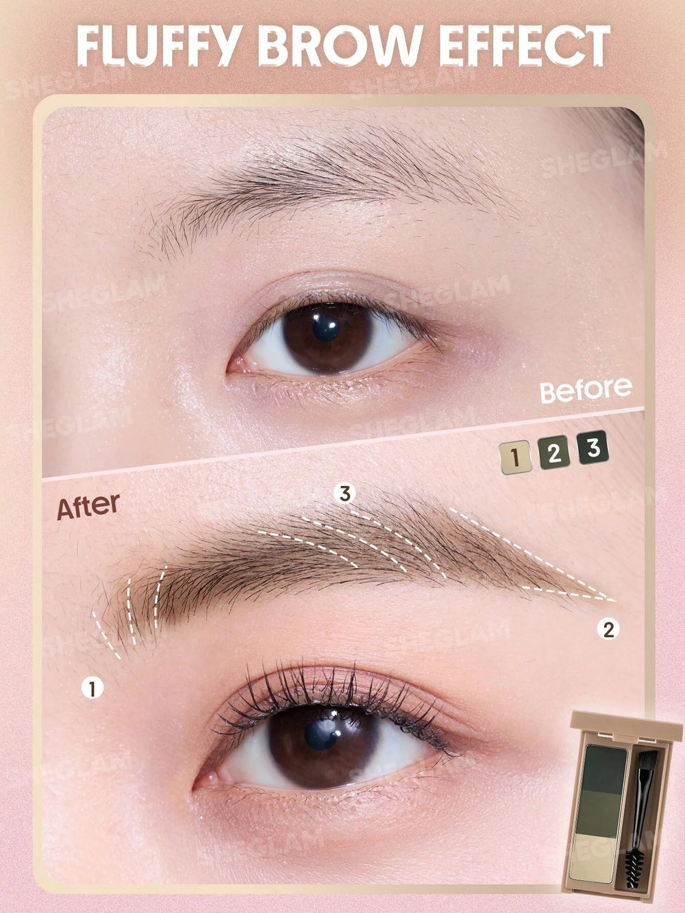 Sheglam Puff Brow Palette