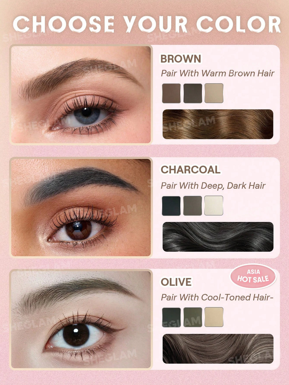 Sheglam Puff Brow Palette