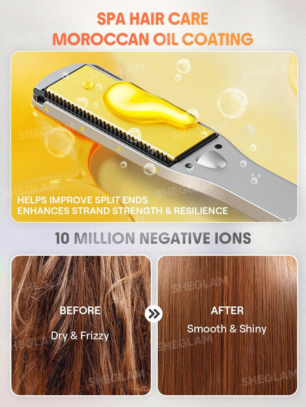 SHEGLAM HAIR Sleek Chic Wide Glide Straightener 38mm