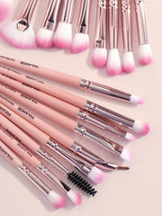 Maange 20Pcs Professional Makeup Brushes Pink