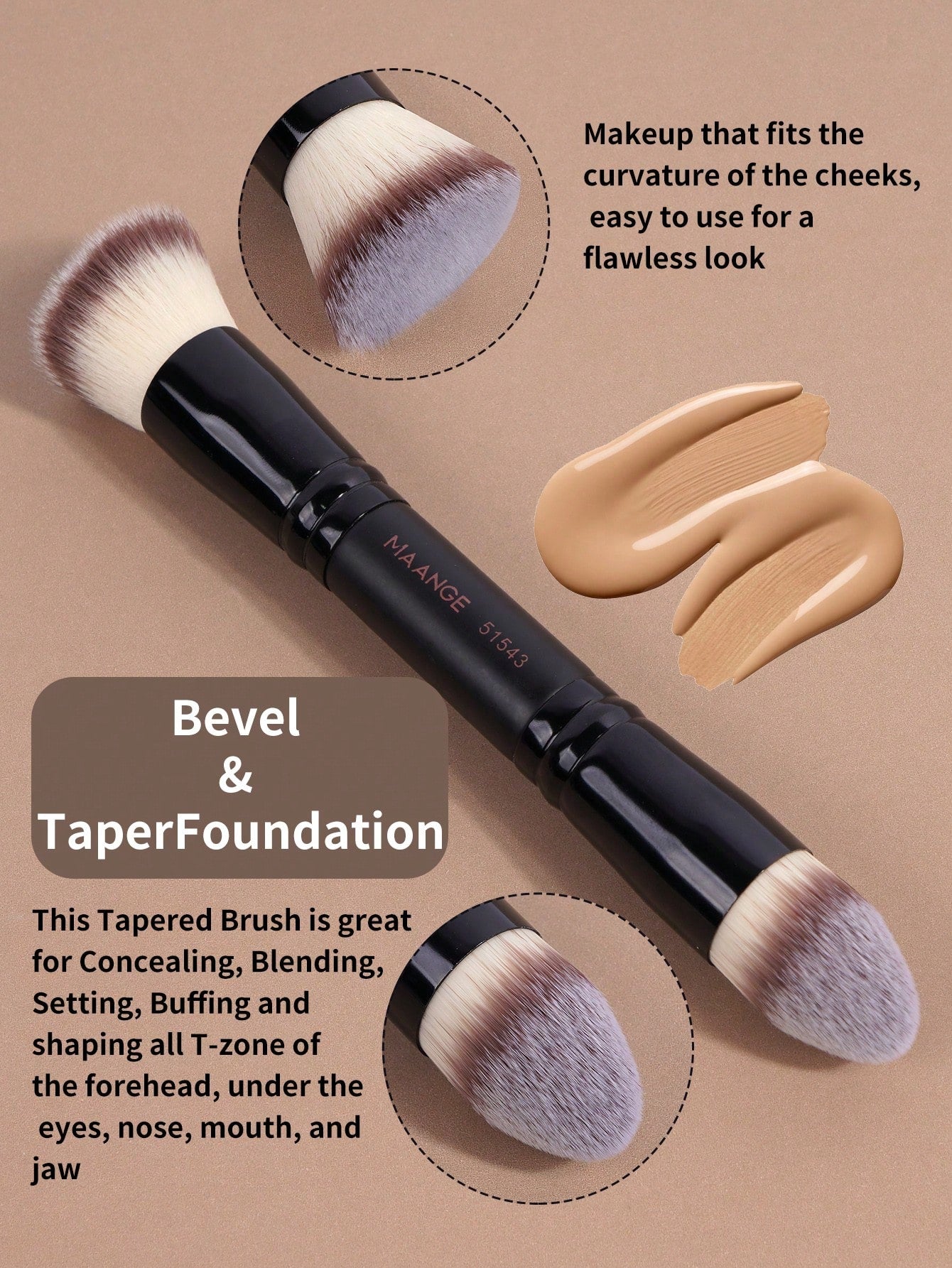 MAANGE 4/11 Piece Multifunctional Makeup Brush Set