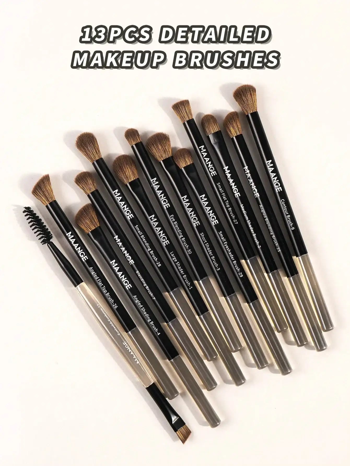 Shein Maange Makeup Brush Set 18 Pcs With Bag Black