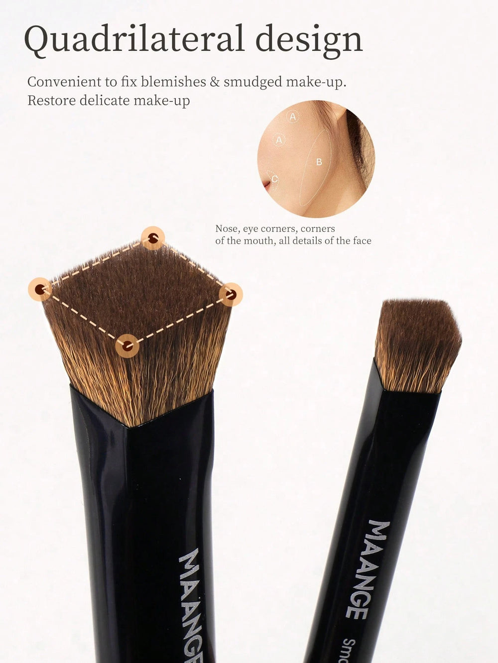 Shein Maange Makeup Brush Set 18 Pcs With Bag Black
