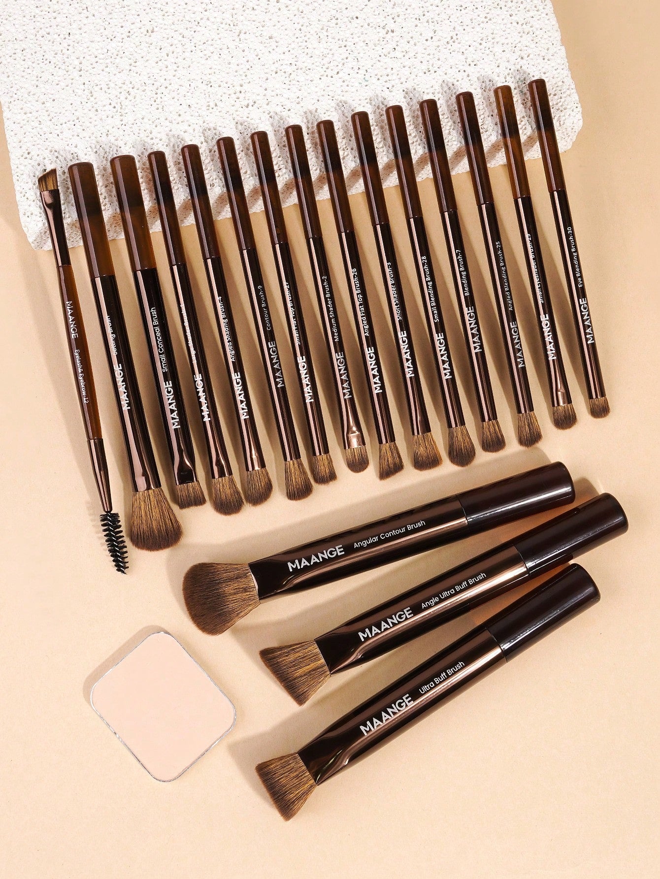 Shein Maange Makeup Brush Set 18 Pcs With Bag