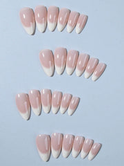 Shein 120pcs Milky White Ombre Nail Polish Stickers