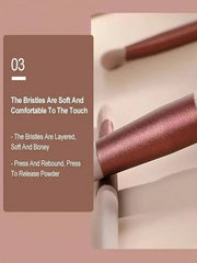 Shein Professional Makeup Brush Set Brown 13Pcs