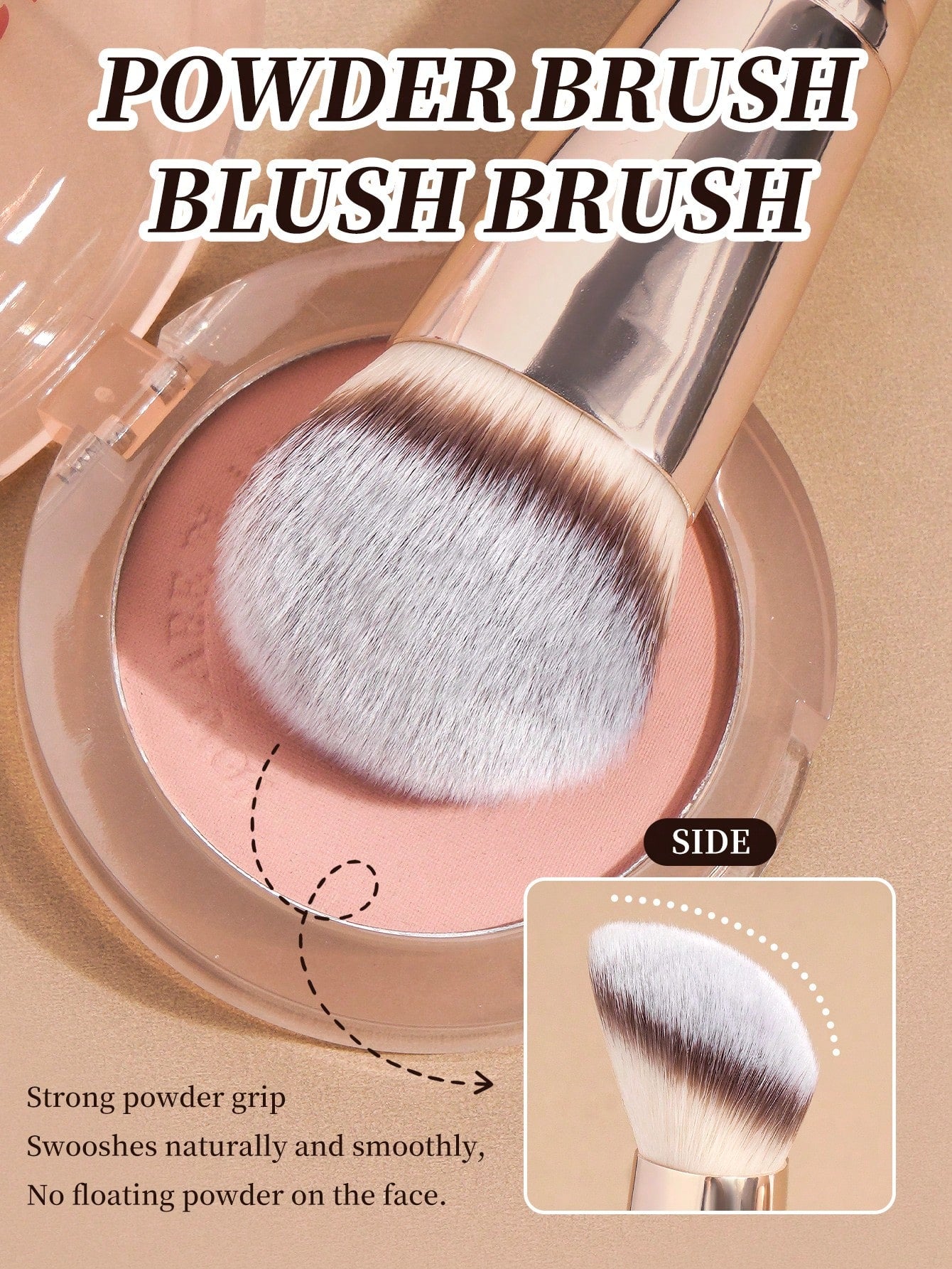 Maaange 5Pcs Makeup Brush White