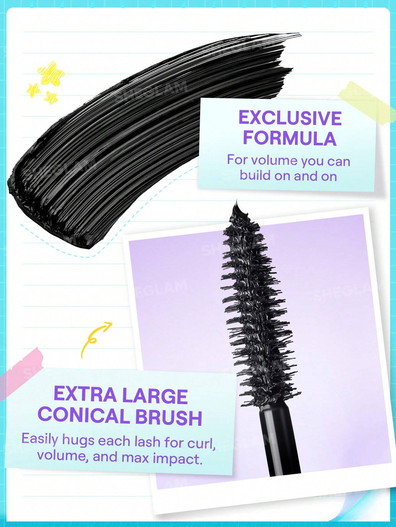 Sheglam Lashlighter Mega Boost Mascara 8ml
