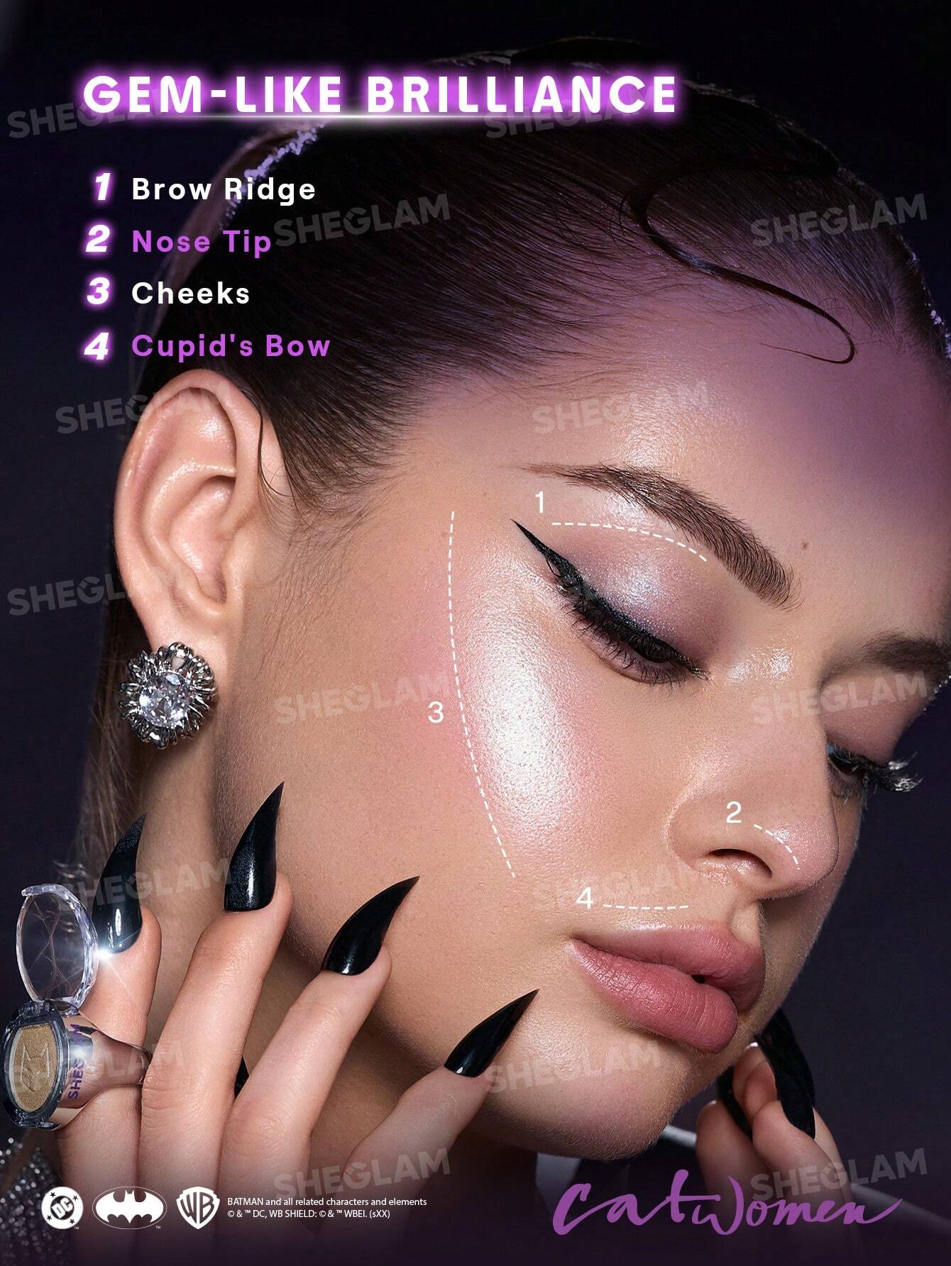 SHEGLAM CATWOMAN Jewel Thief Highlighter Ring