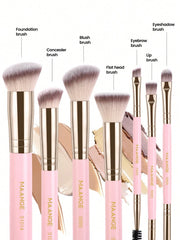 Maange 7Pcs Makeup Brush Pink