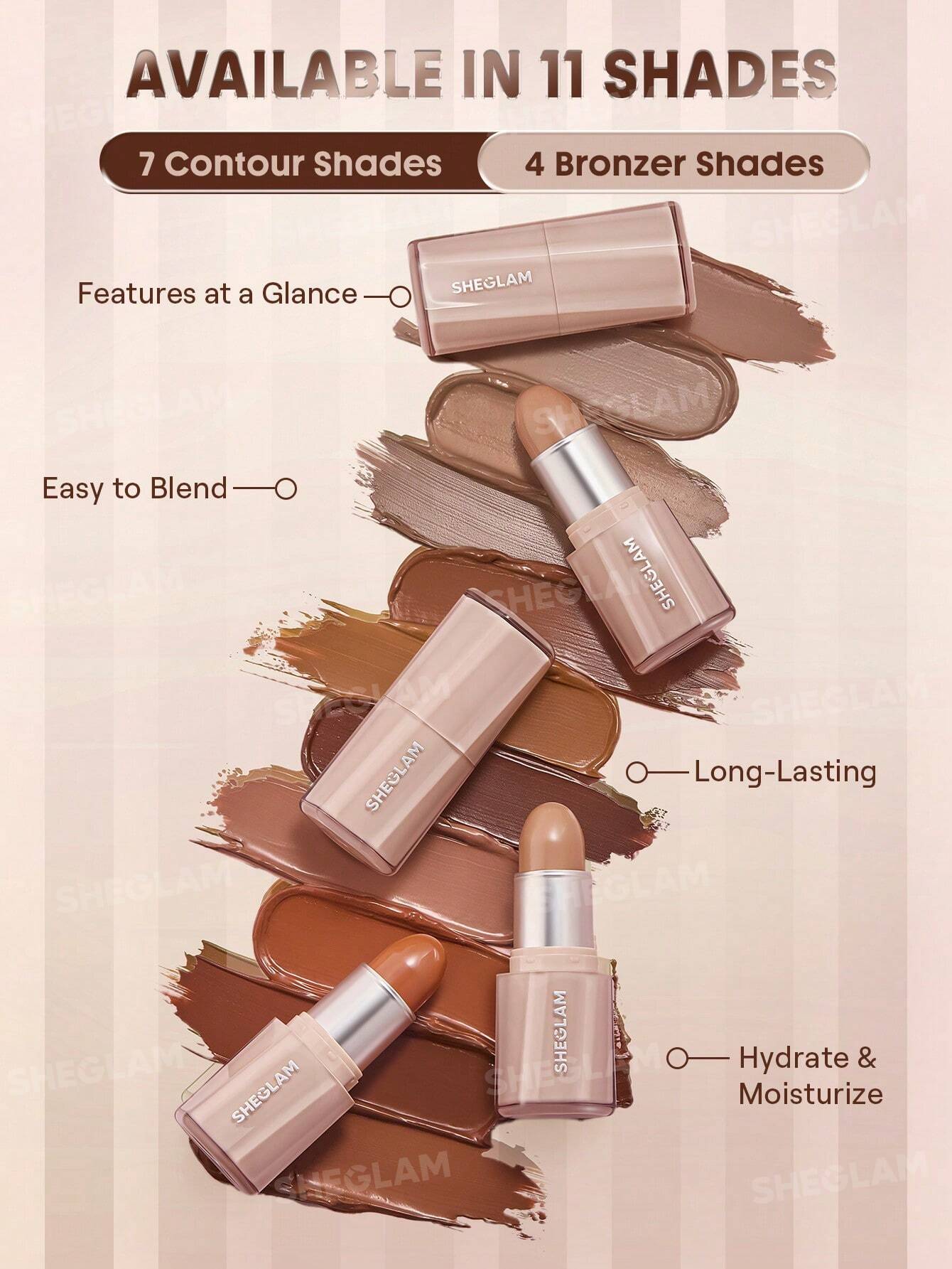 SHEGLAM Buttery Buff Contour and Bronzer Stick