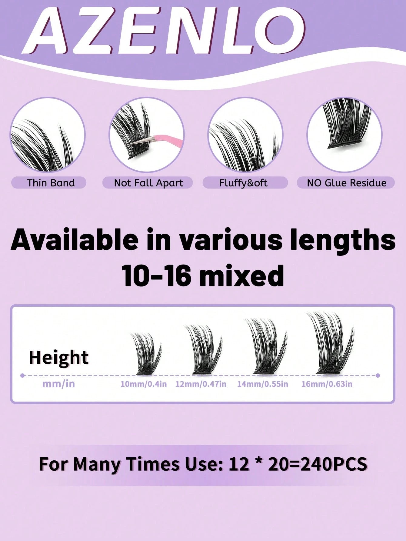 Shein 180 pieces of natural curled and voluminous