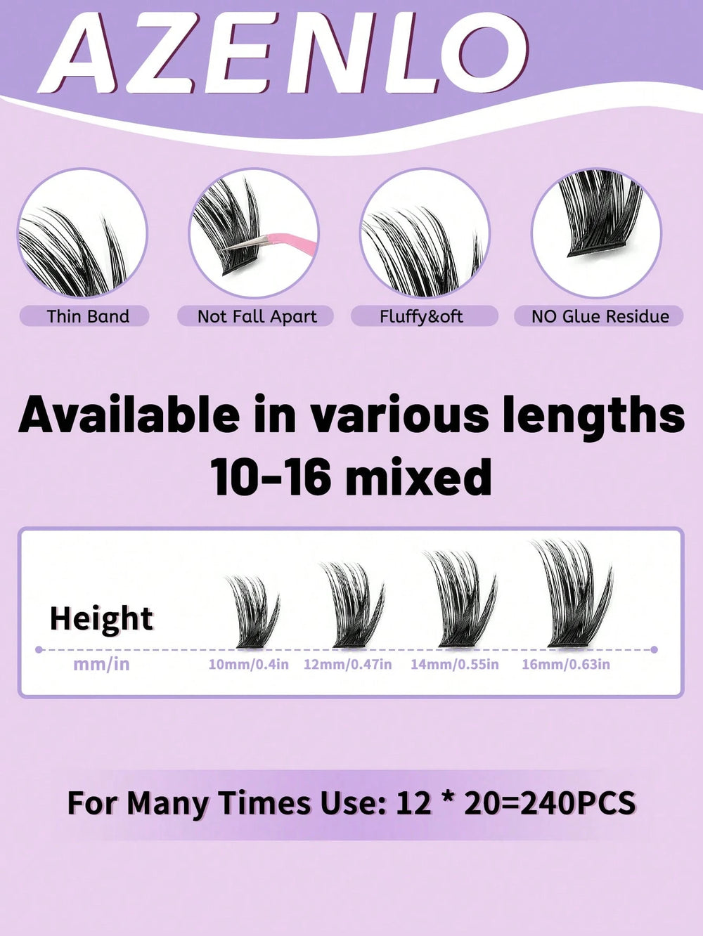 Shein 180 pieces of natural curled and voluminous