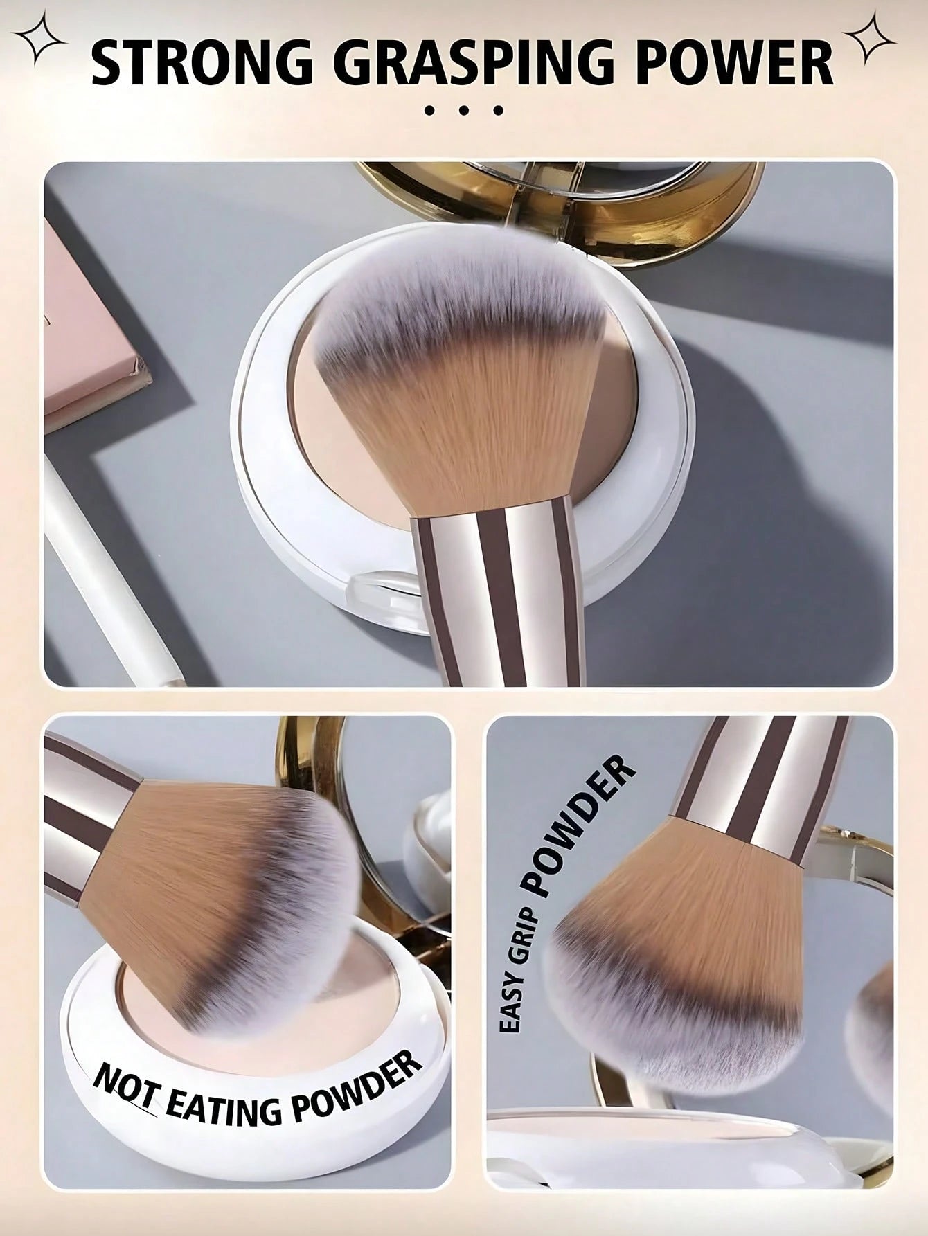 Shein 14Pcs Makeup Brush Set Grey