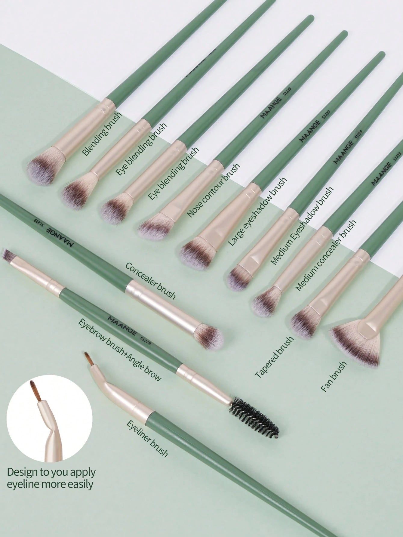 MAANGE Professional Makeup Brush Set 18 pcs