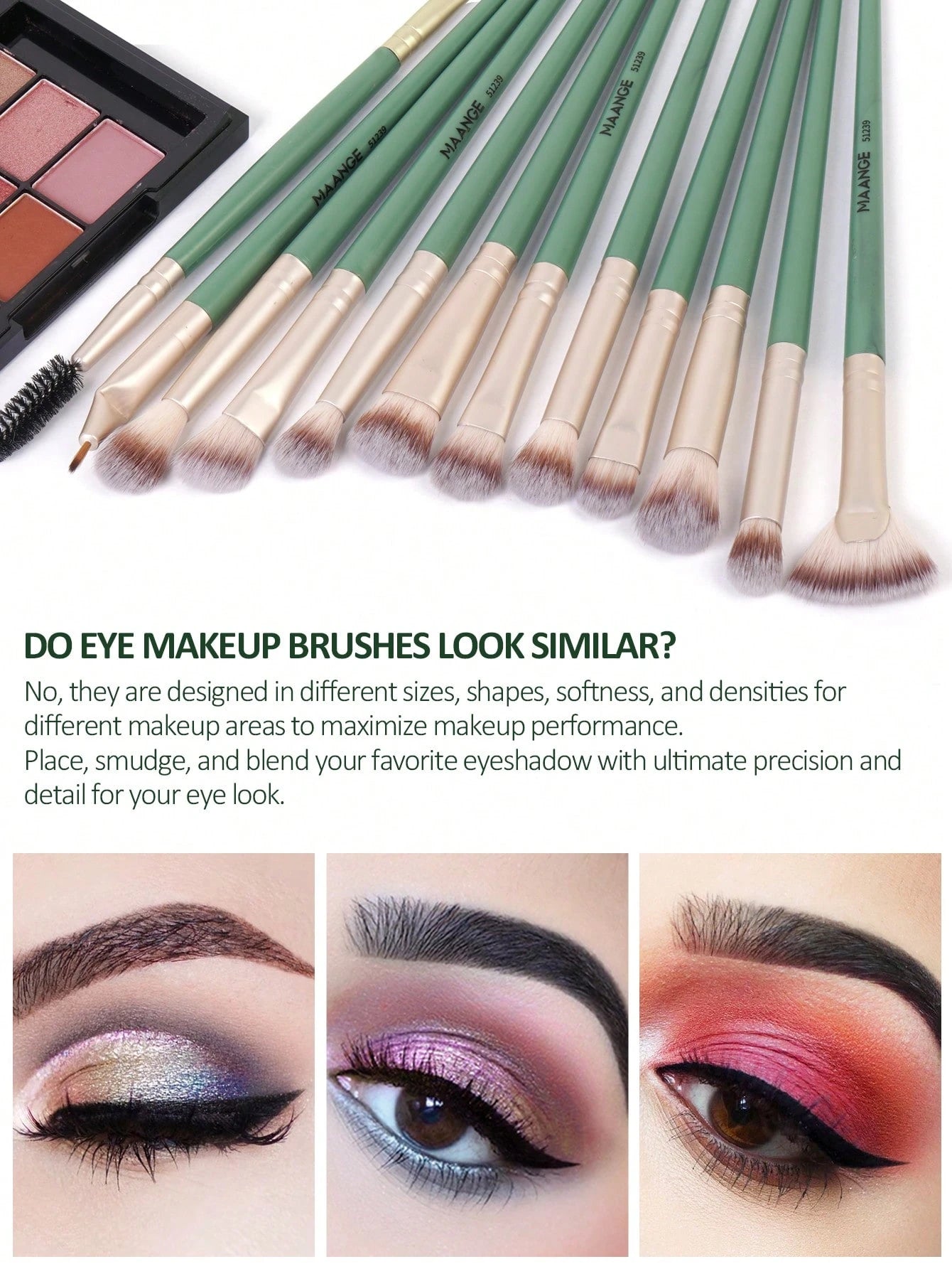 MAANGE Professional Makeup Brush Set 18 pcs