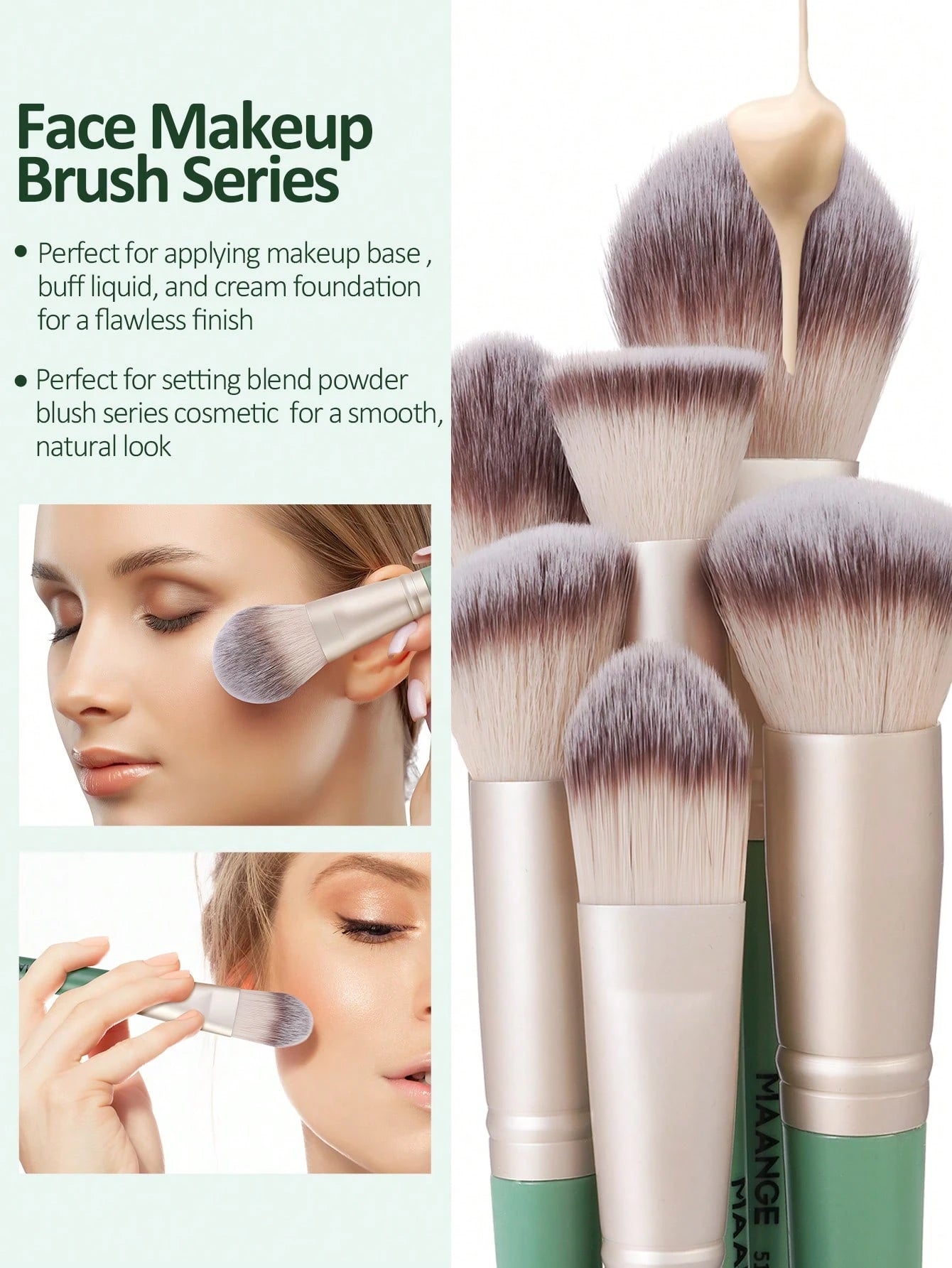 MAANGE Professional Makeup Brush Set 18 pcs