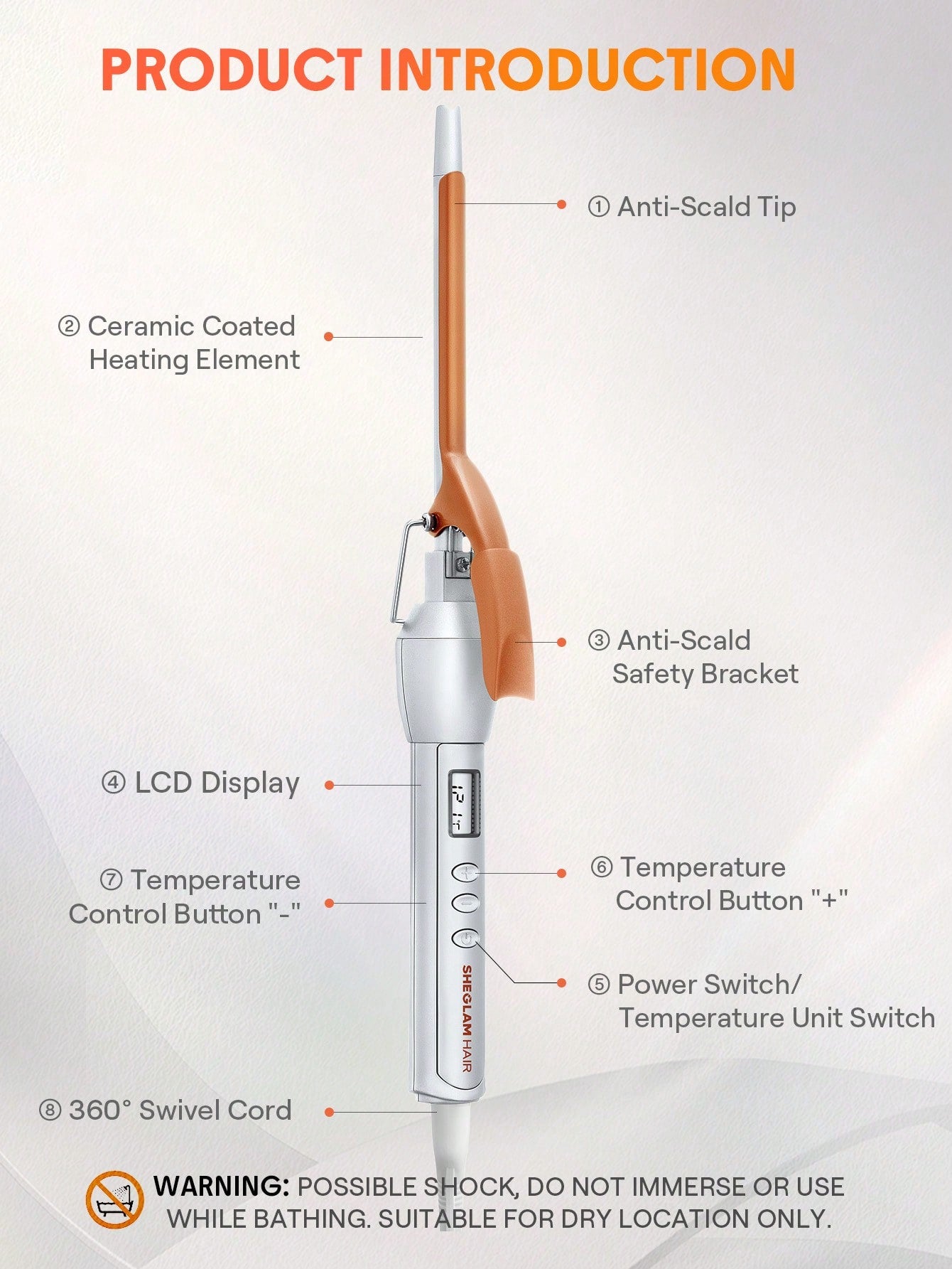 Sheglam Hair it curl curling iron 9mm