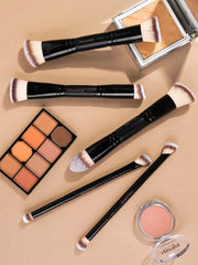 Maange 8Pcs Makeup Brush Black