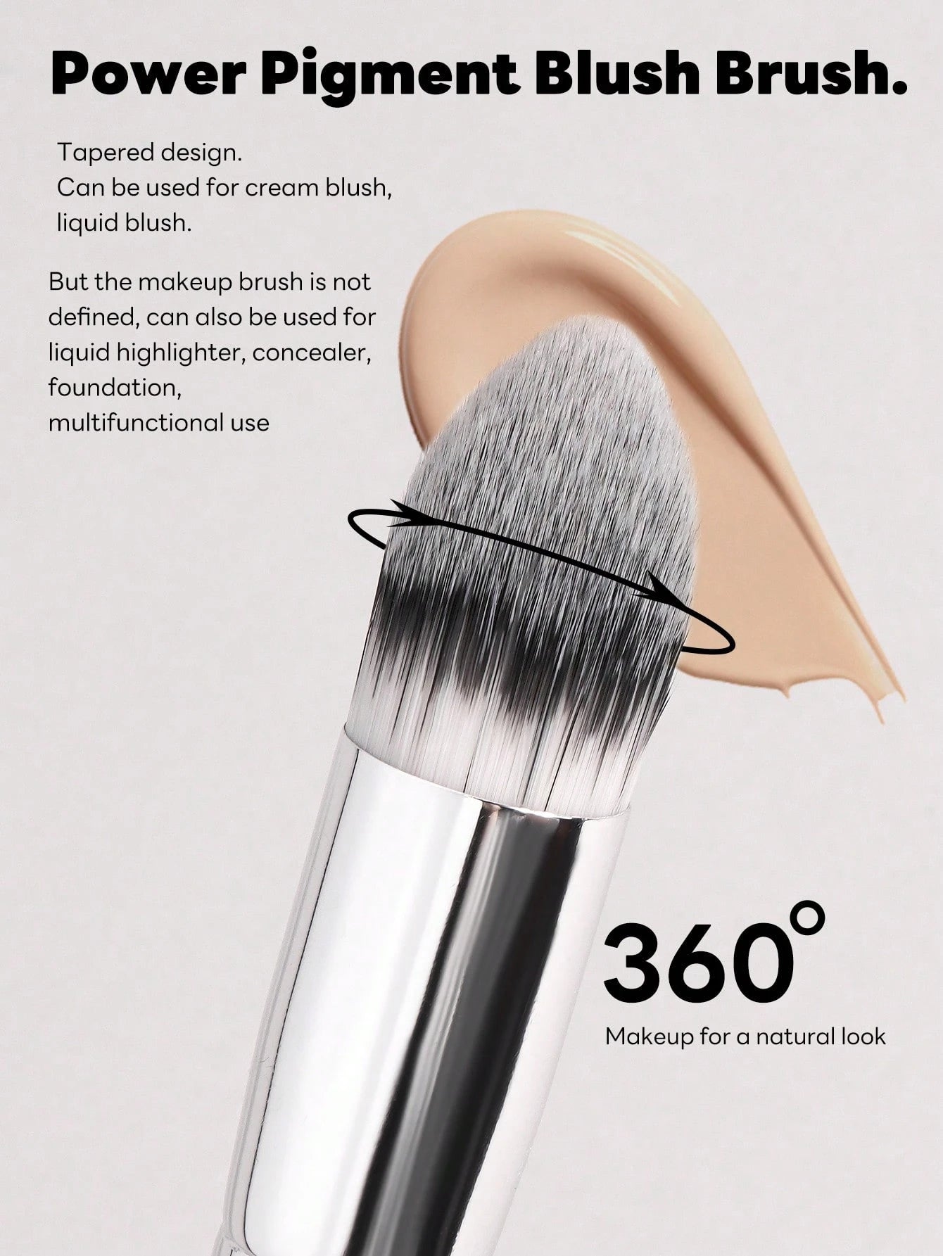 Maange Pro Makeup Brush Silver 18Pcs