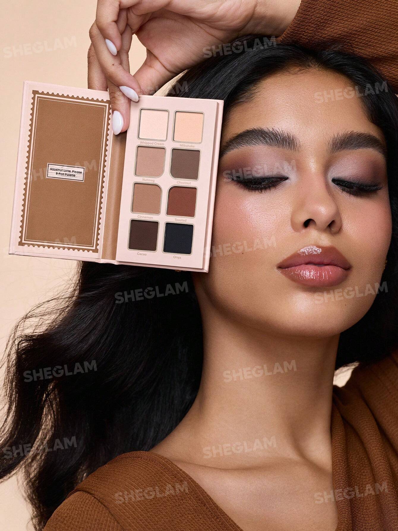 sheglam hazelnut late please 8 pan palette