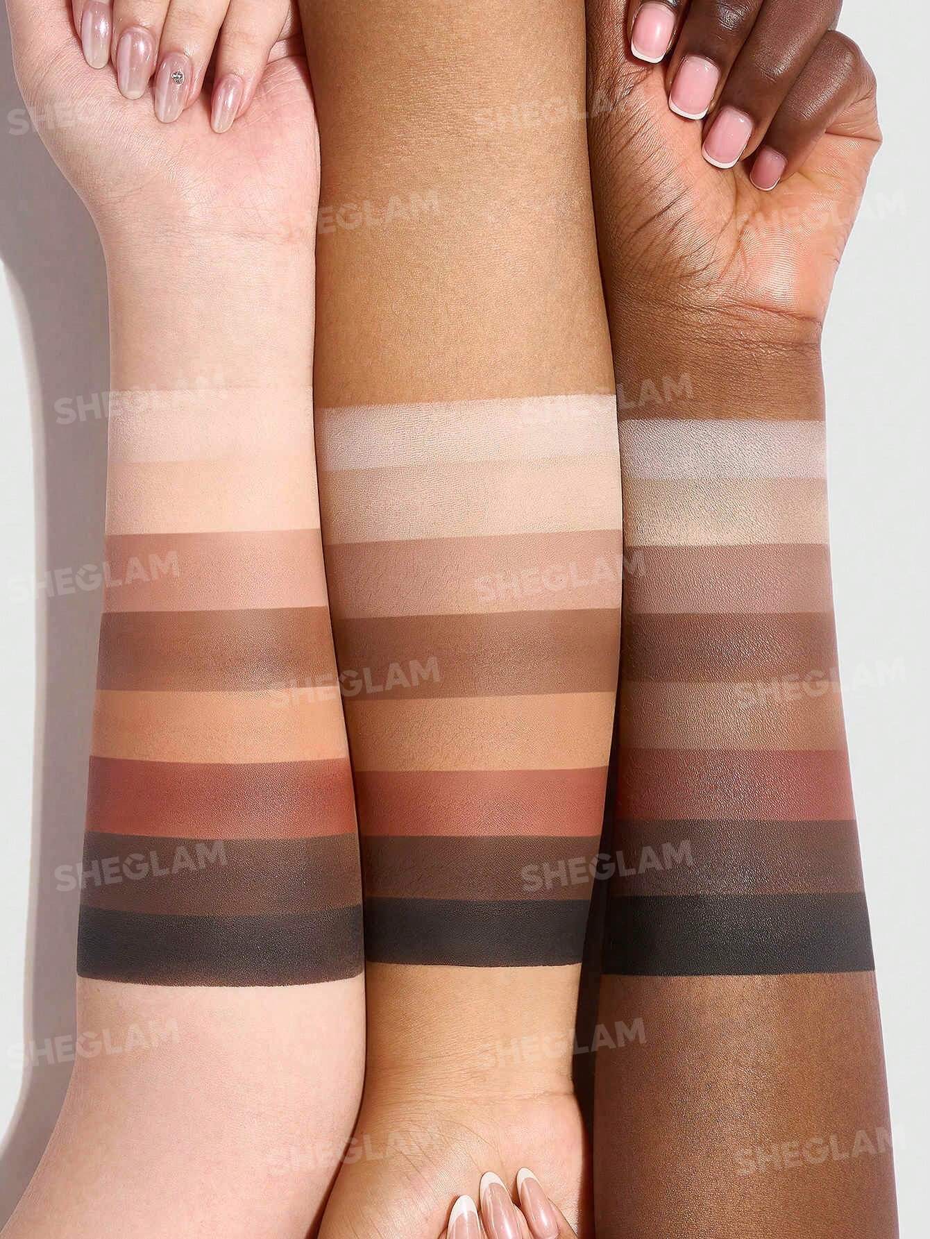 sheglam hazelnut late please 8 pan palette
