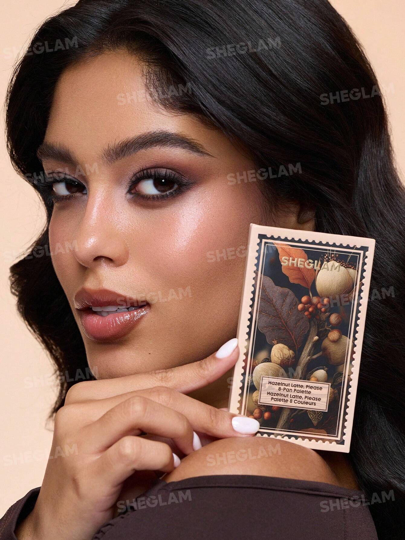 sheglam hazelnut late please 8 pan palette
