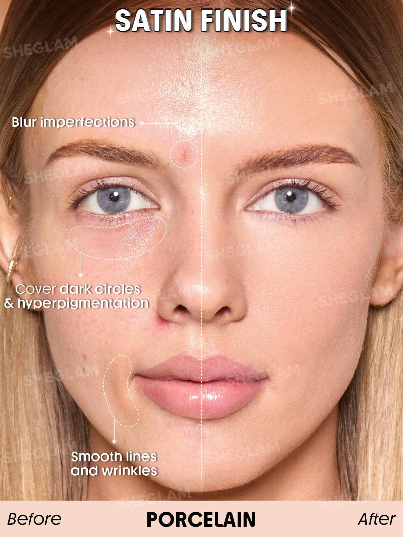 sheglam skin sync satin foundation 30g